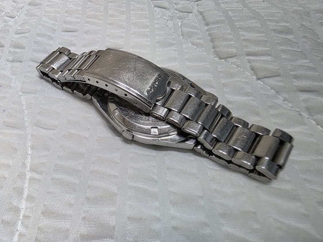 세이코5 빈티지 청판 데이데이트 쿼츠 메탈 시계 seiko5 상품이미지9