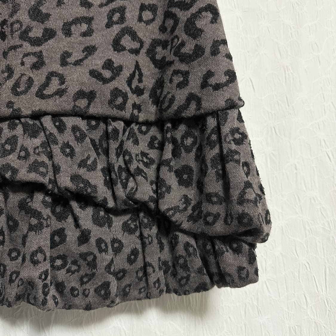 빈티지 egoist 에고이스트 갸루 펑크 레오파드 캉캉 퍼프 스커트 상품이미지3