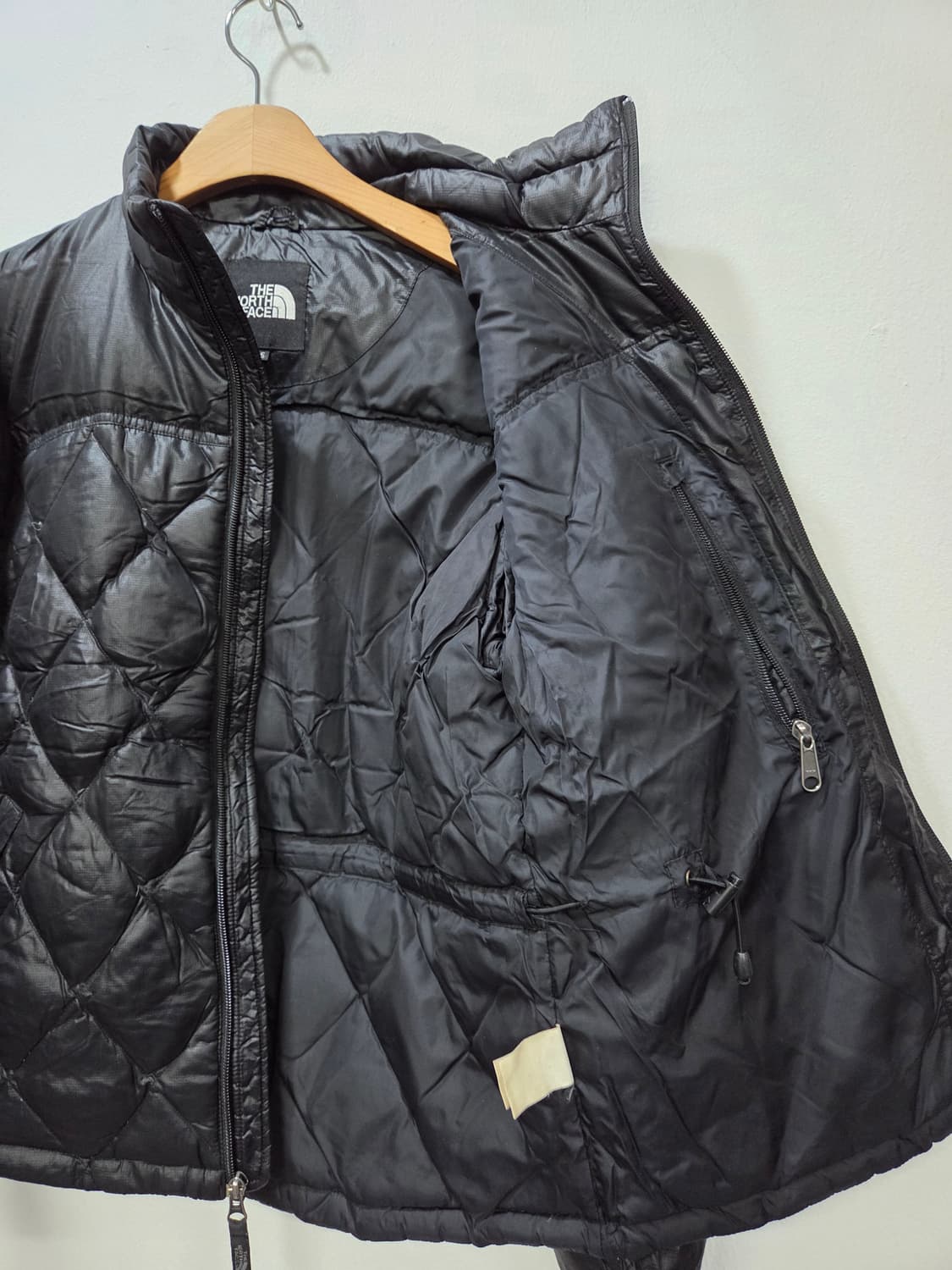 노스페이스1211-4 600 블랙 패딩 자켓 점퍼 여성 85 Y2K 상품이미지4