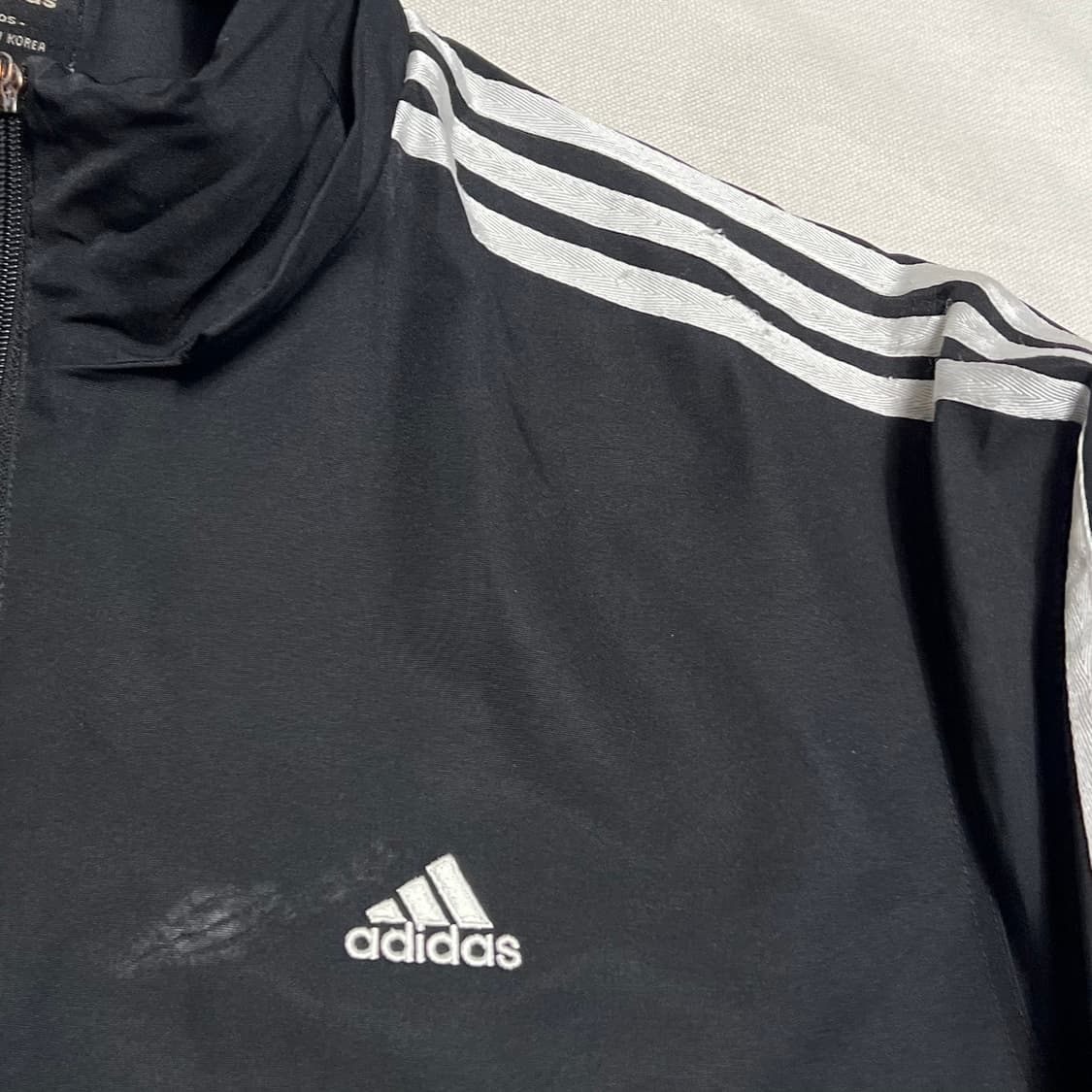 105 아디다스 블랙 삼선 패딩 점퍼 상품이미지6