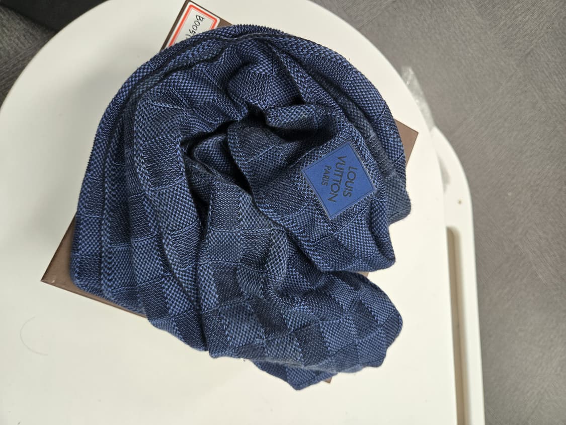 [보증서 정품]루이비통 다미에 머플러 스카프 목도리 상품이미지1