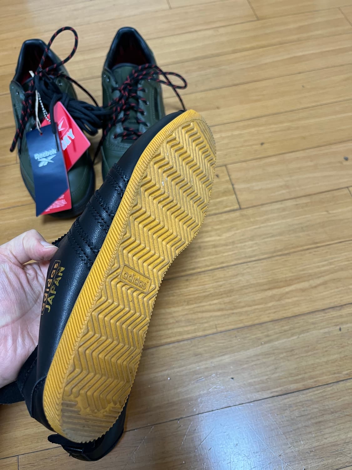 아디다스 재팬 블랙/슈레이스 화이트/밑창 검솔 240 상품이미지6