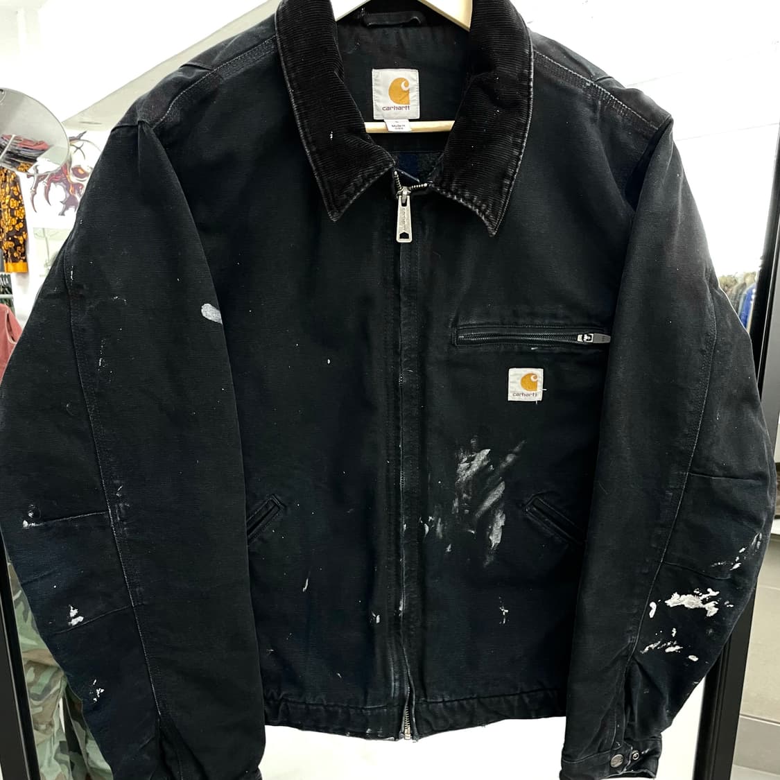 칼하트 OG j01 j97 디트로이트 페인터 워크자켓 블랙 상품이미지3