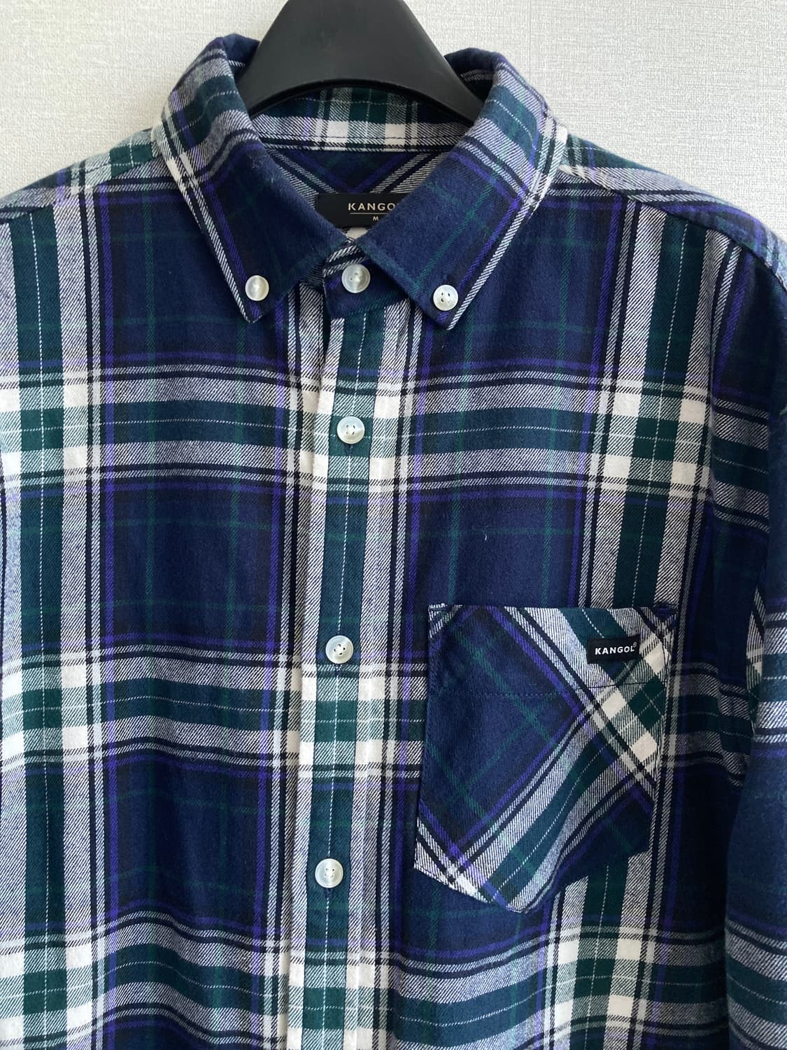 캉골 체크셔츠  M 상품이미지2