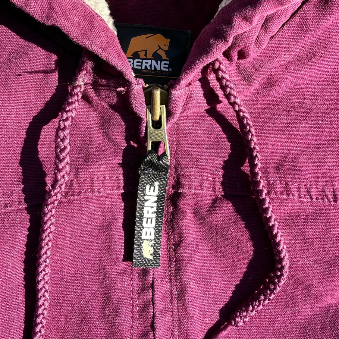 빈티지 양털 후드 워크자켓 퍼플 상품이미지5