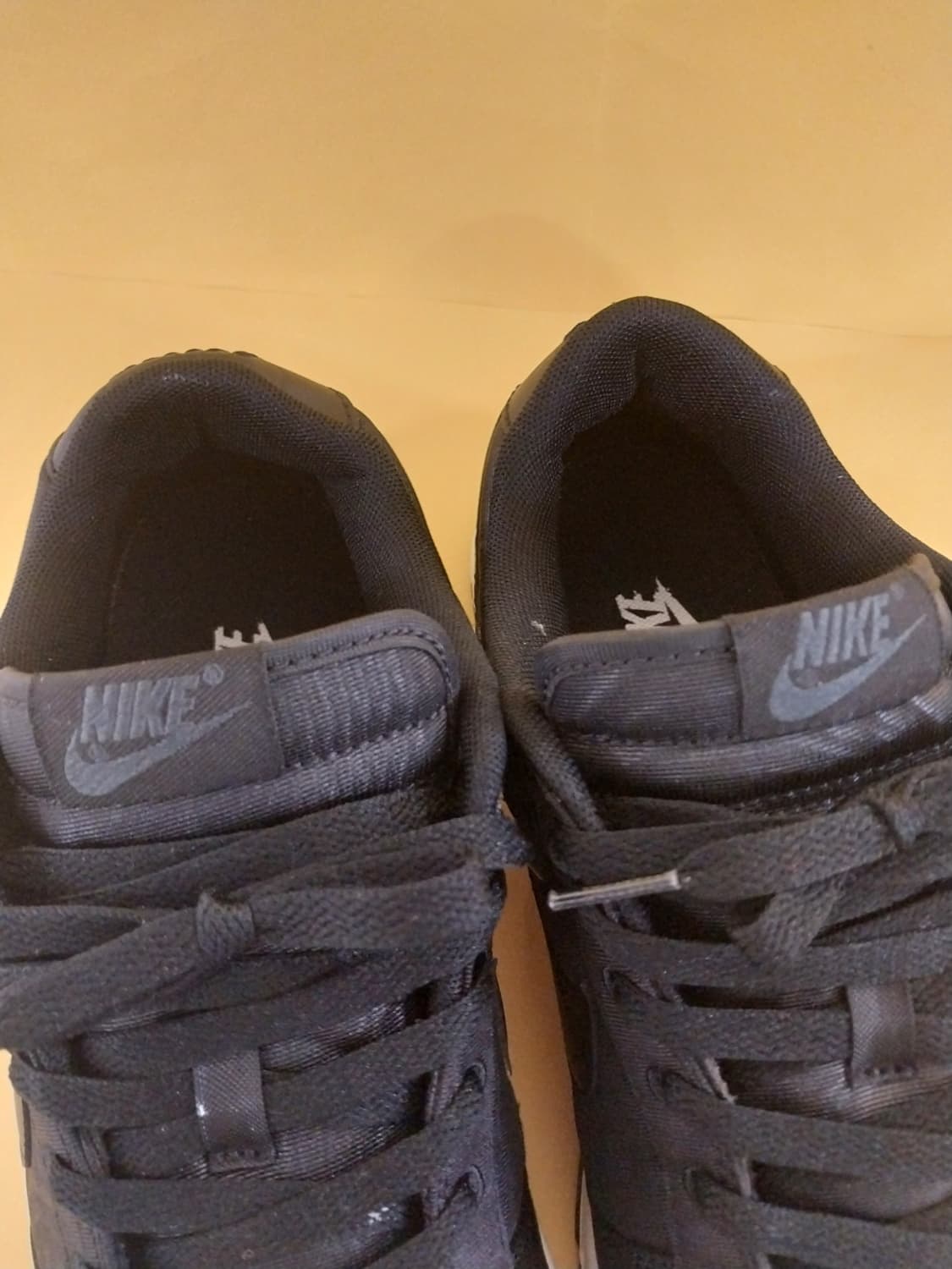 남성 나이키 덩크 로우 레트로 프리미엄 블랙 운동화 (280) 상품이미지5