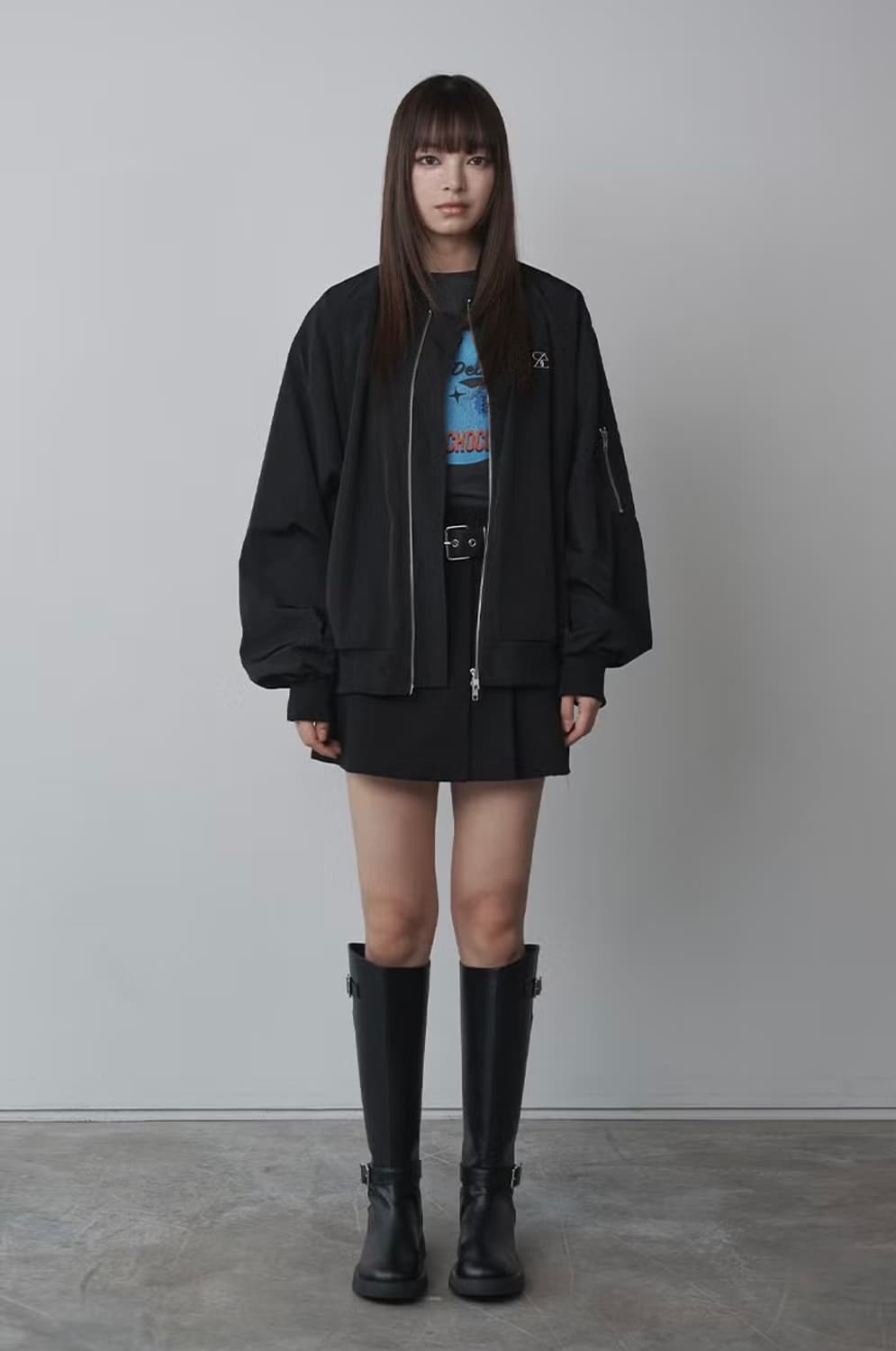 솔트앤초콜릿 이주빈 착용 라운드 토 라이더 버클 롱 부츠 235 상품이미지4