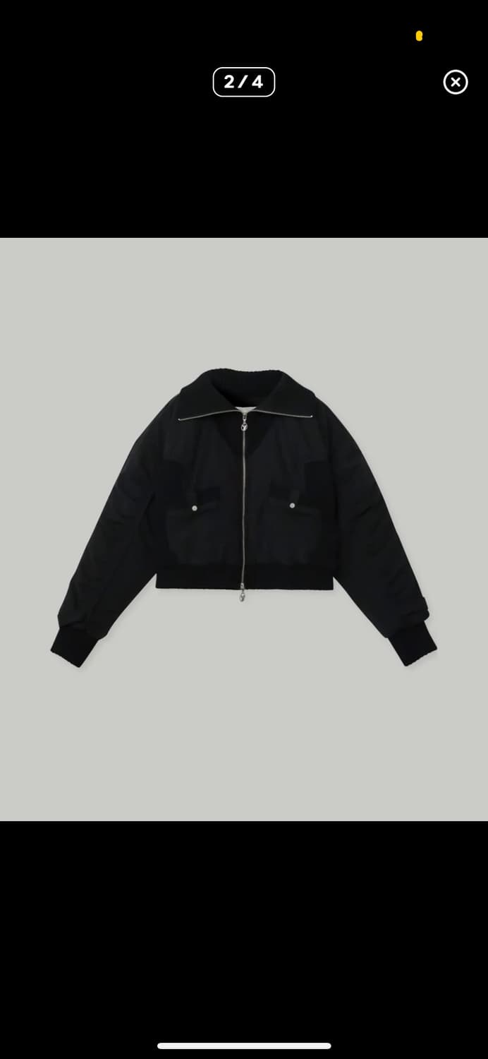 Yuse 유즈 KNIT BLOCK PUFFER SHORT JUMPER 상품이미지2