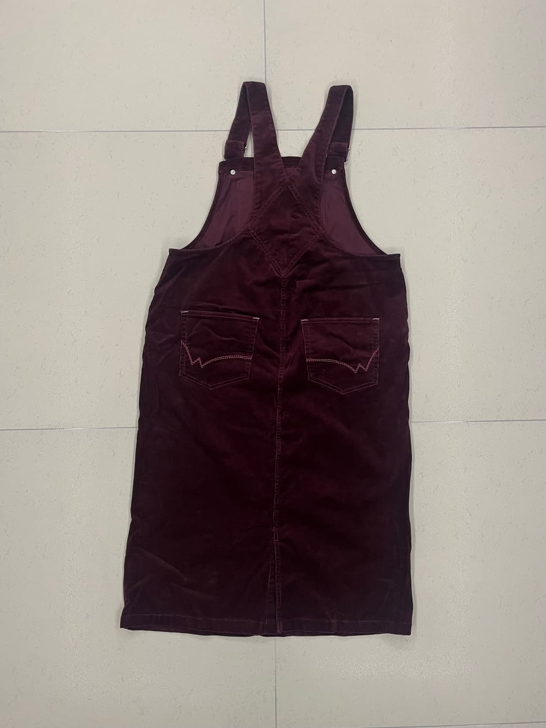 빈티지 오버롤 멜빵치마 상품이미지2