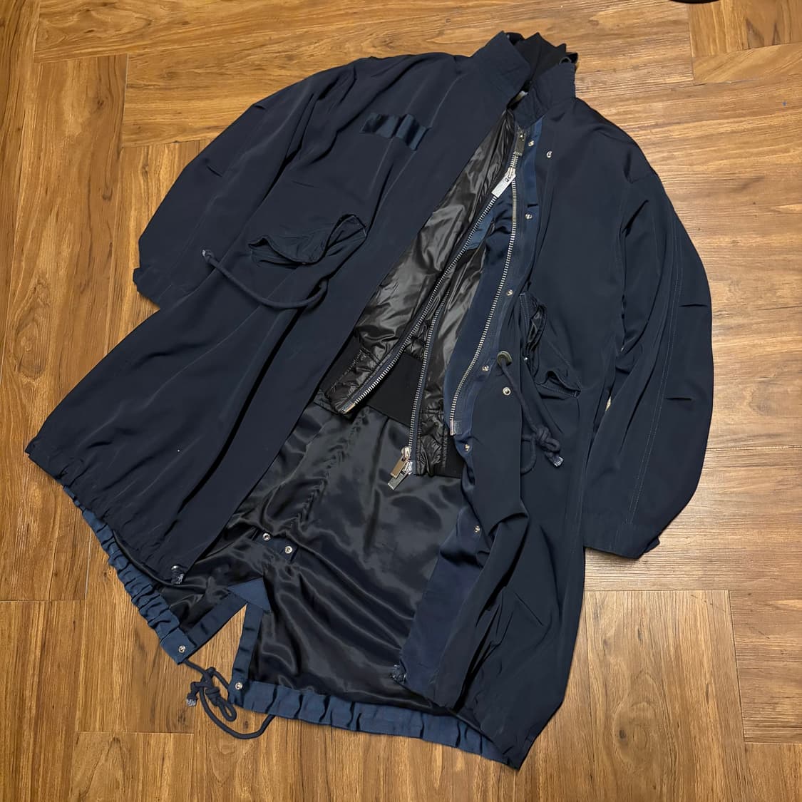 SACAI DOUBLE LAYERED FISHTAIL PARKA 상품이미지1