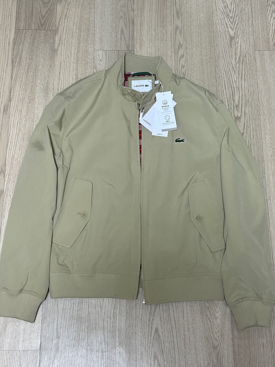 새상품) 라코스테 해링턴 자켓 베이지 50사이즈 상품이미지1
