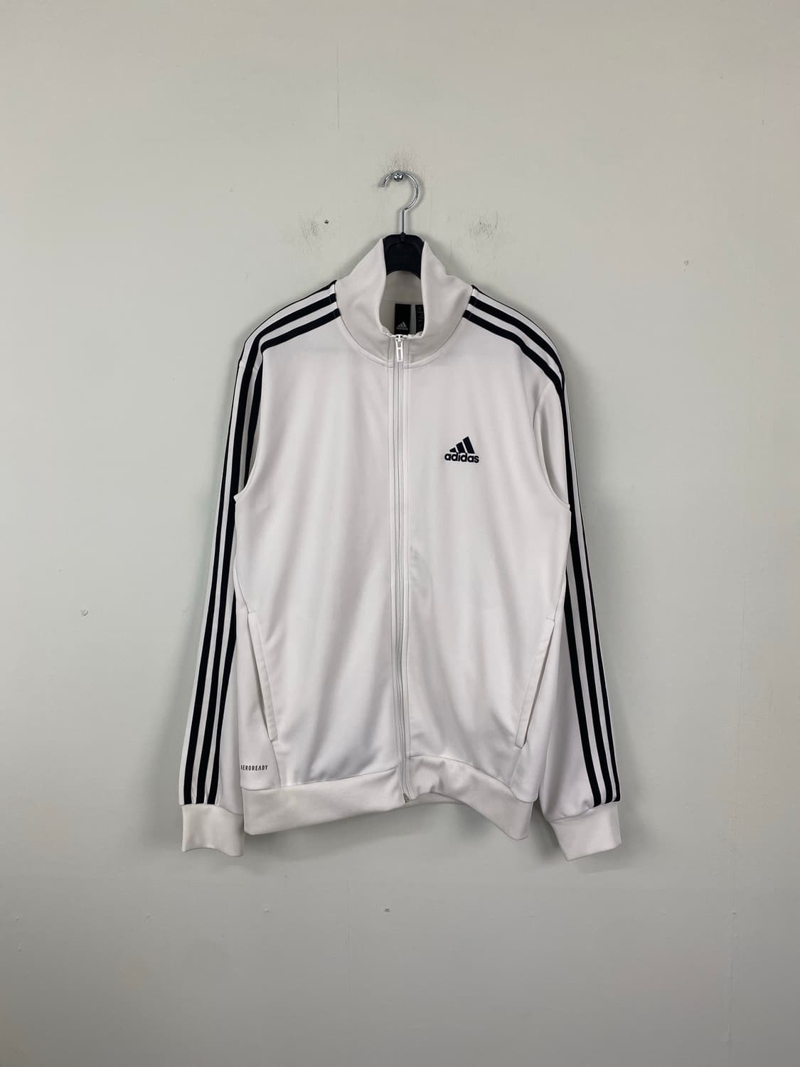 아디다스 3S 레귤러 핏 라이트 우븐 트랙탑 화이트 S 상품이미지1