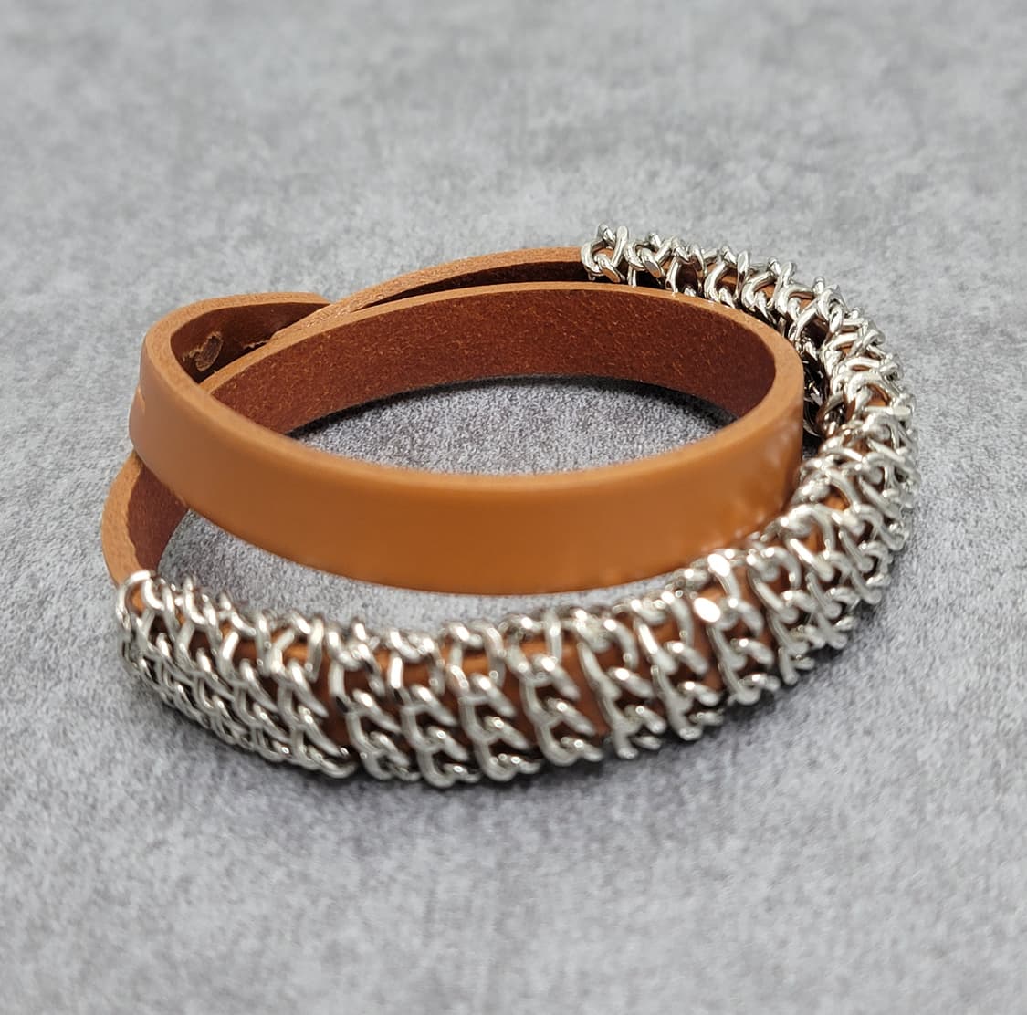 브라운 레더 체인팔찌 상품이미지8