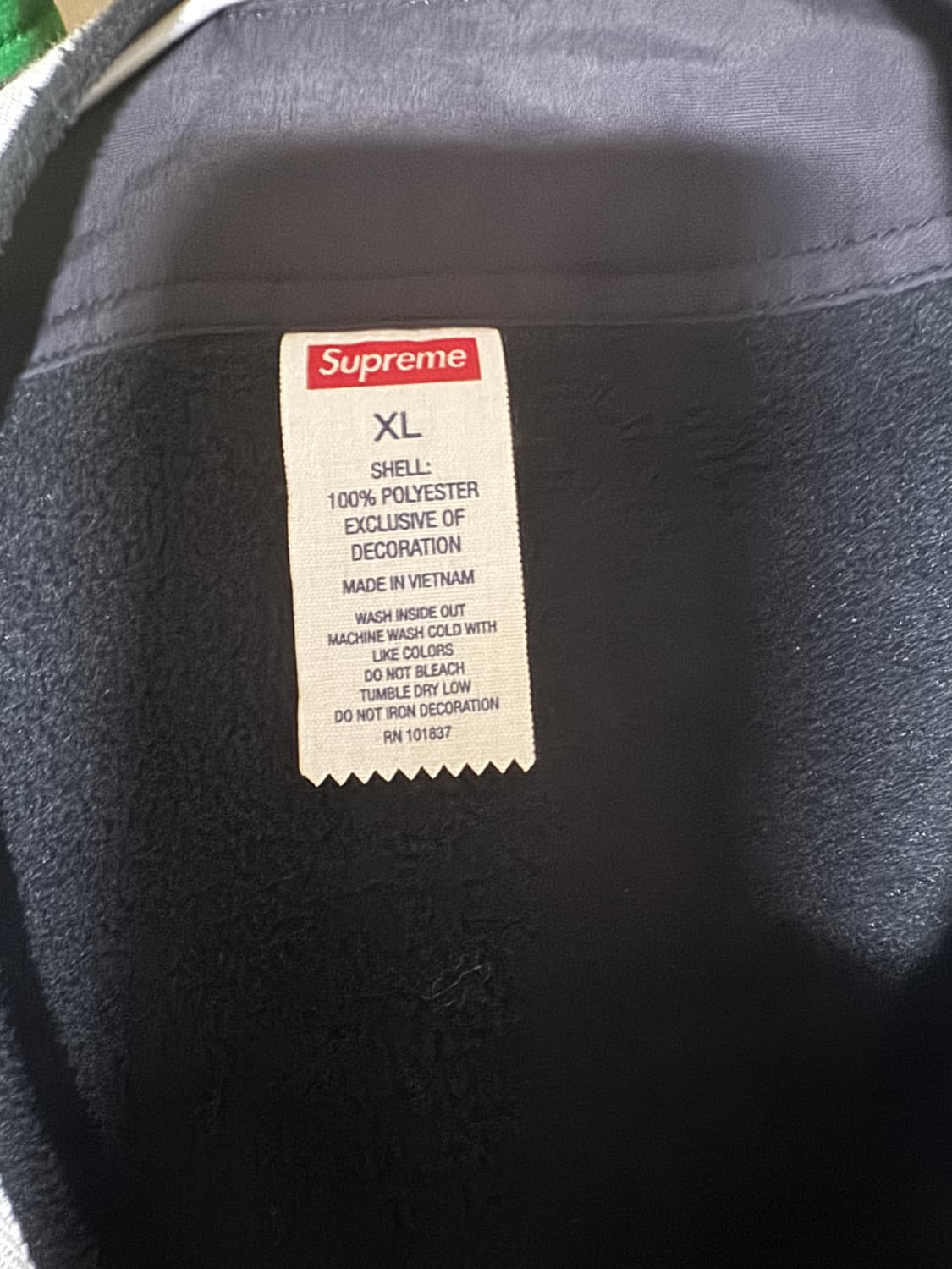 슈프림 폴라텍 베이스볼 셔츠 상품이미지2