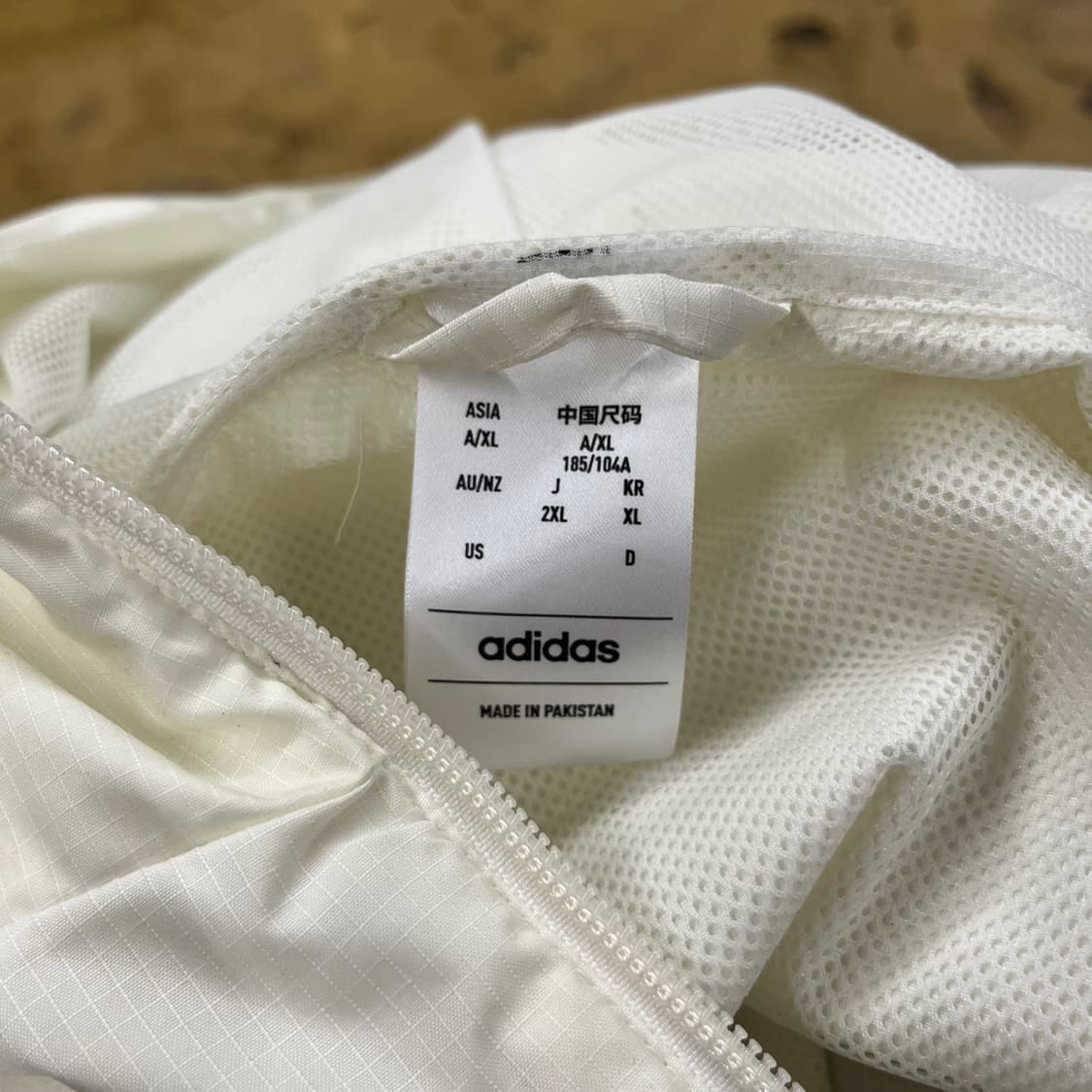 아디다스 화이트 바람막이  상품이미지5