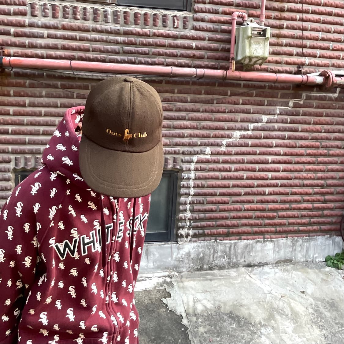 90s 빈티지 아웃츠 클럽 브라운 캡 상품이미지2