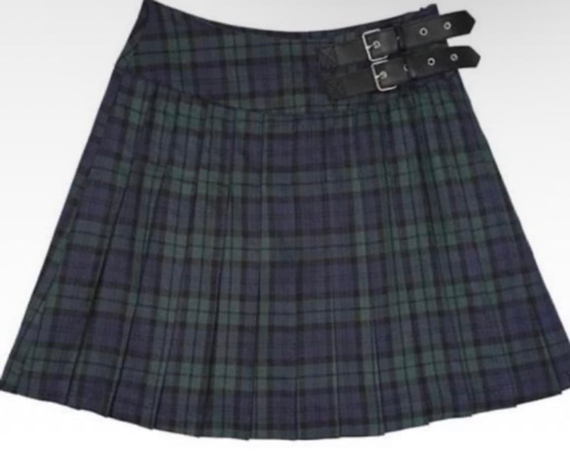 구해요)!! 데어드 체크미디스커트 상품이미지1