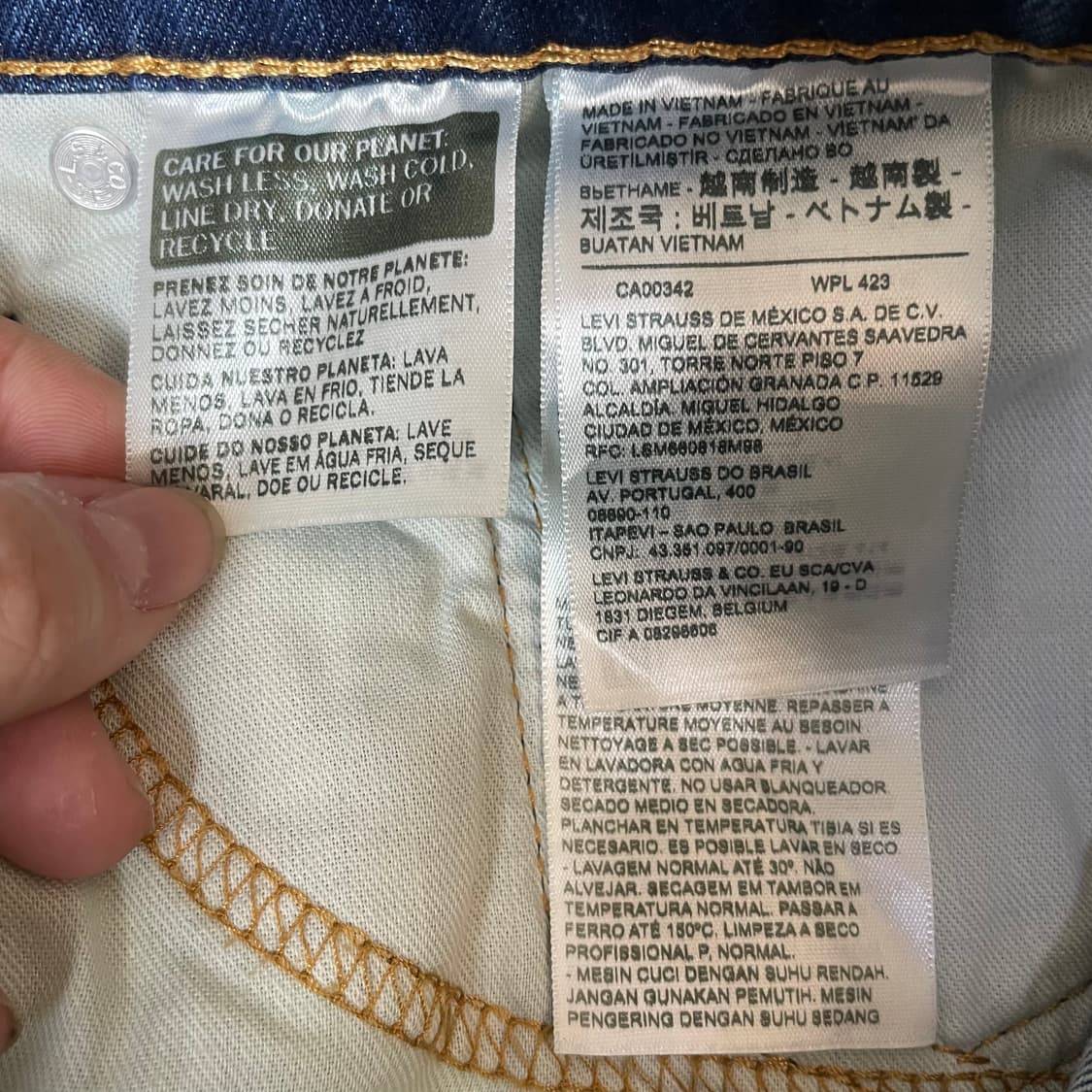 (36) 리바이스 502 쿨데님 스판 중청 데님 상품이미지5