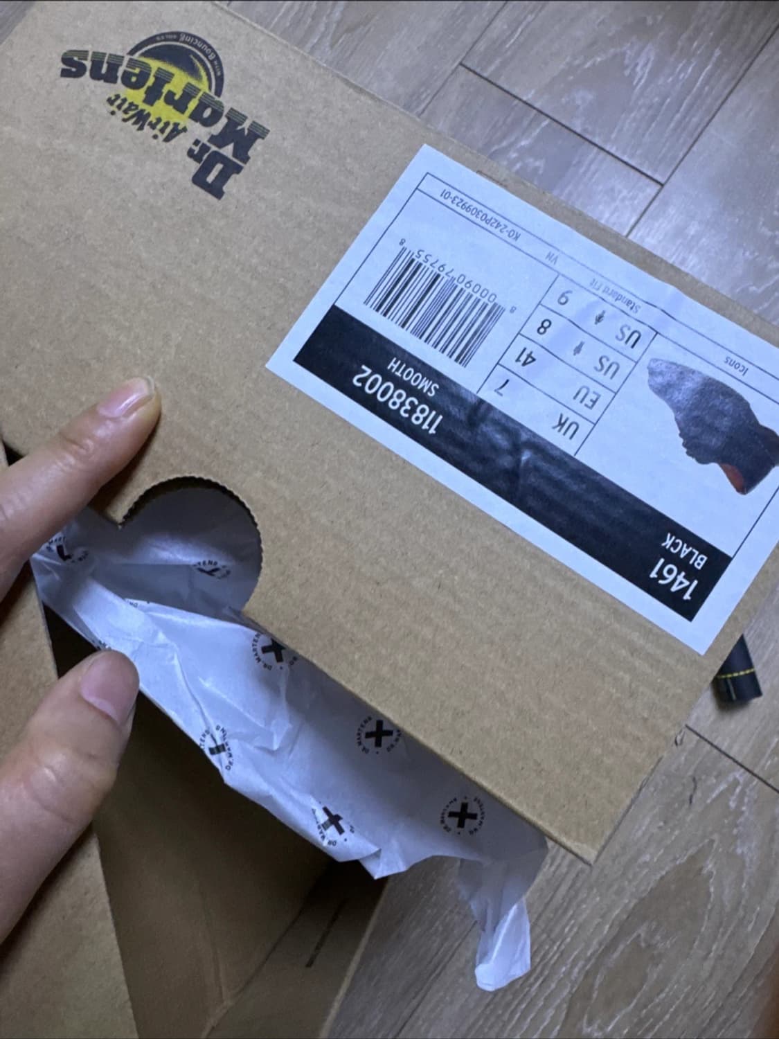 닥터마틴 1461 스무스 블랙 uk7 (260-265) 상품이미지4