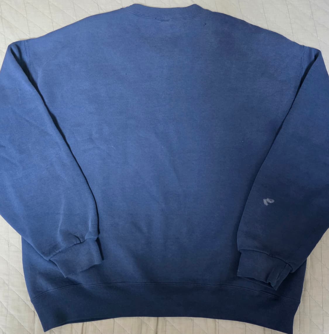 [XL] 90s 빈티지 러셀 네이비 더티 페이드 트래쉬드 맨투맨 스웻 상품이미지5