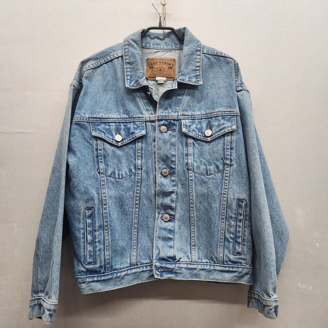 GAP 데님 트러커 연청 오버핏 자켓 2XL(XL) 상품이미지1