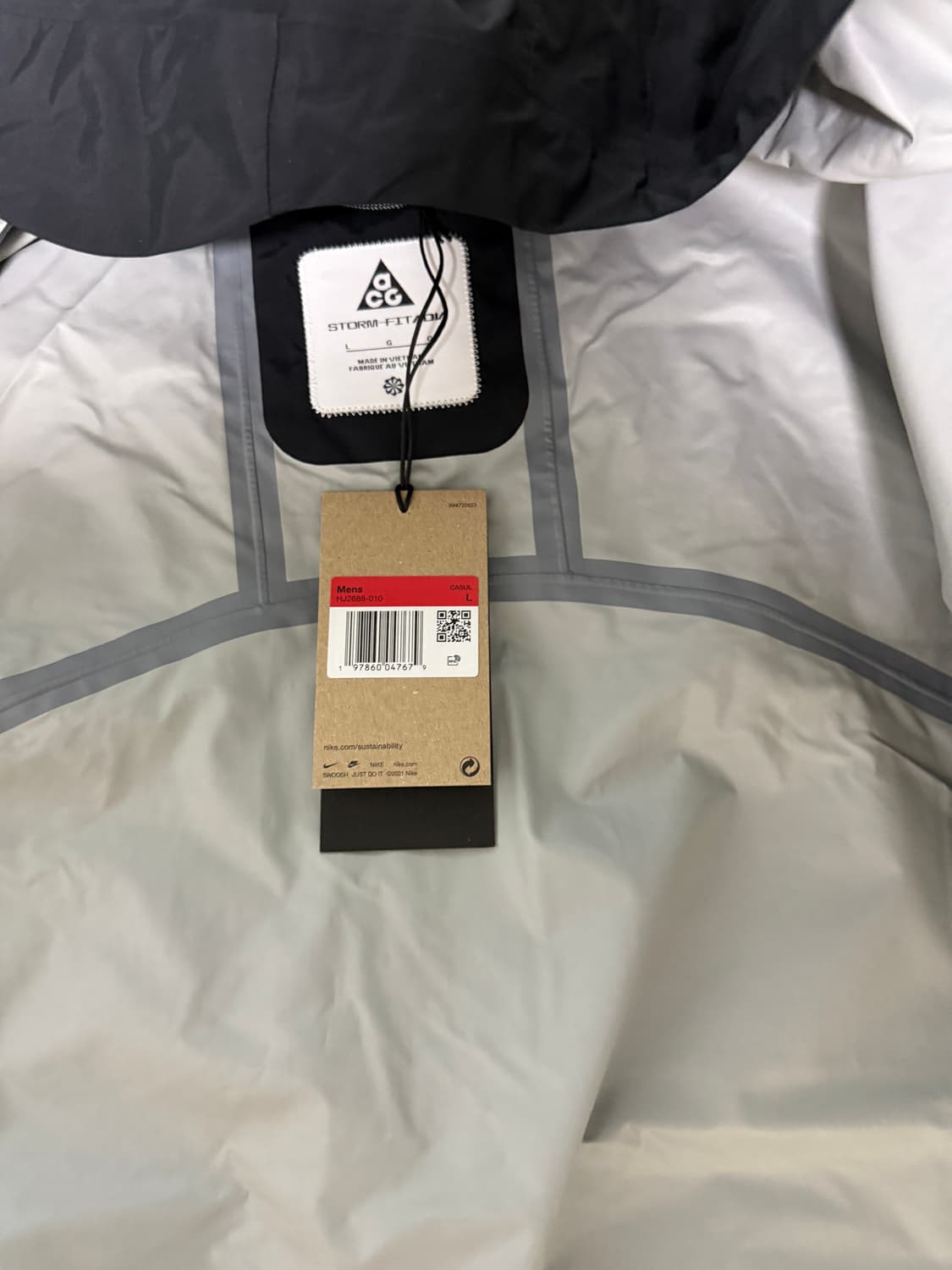 나이키 acg 모르포 스톰핏 레인자켓 L사이즈 새상품 판매 상품이미지5
