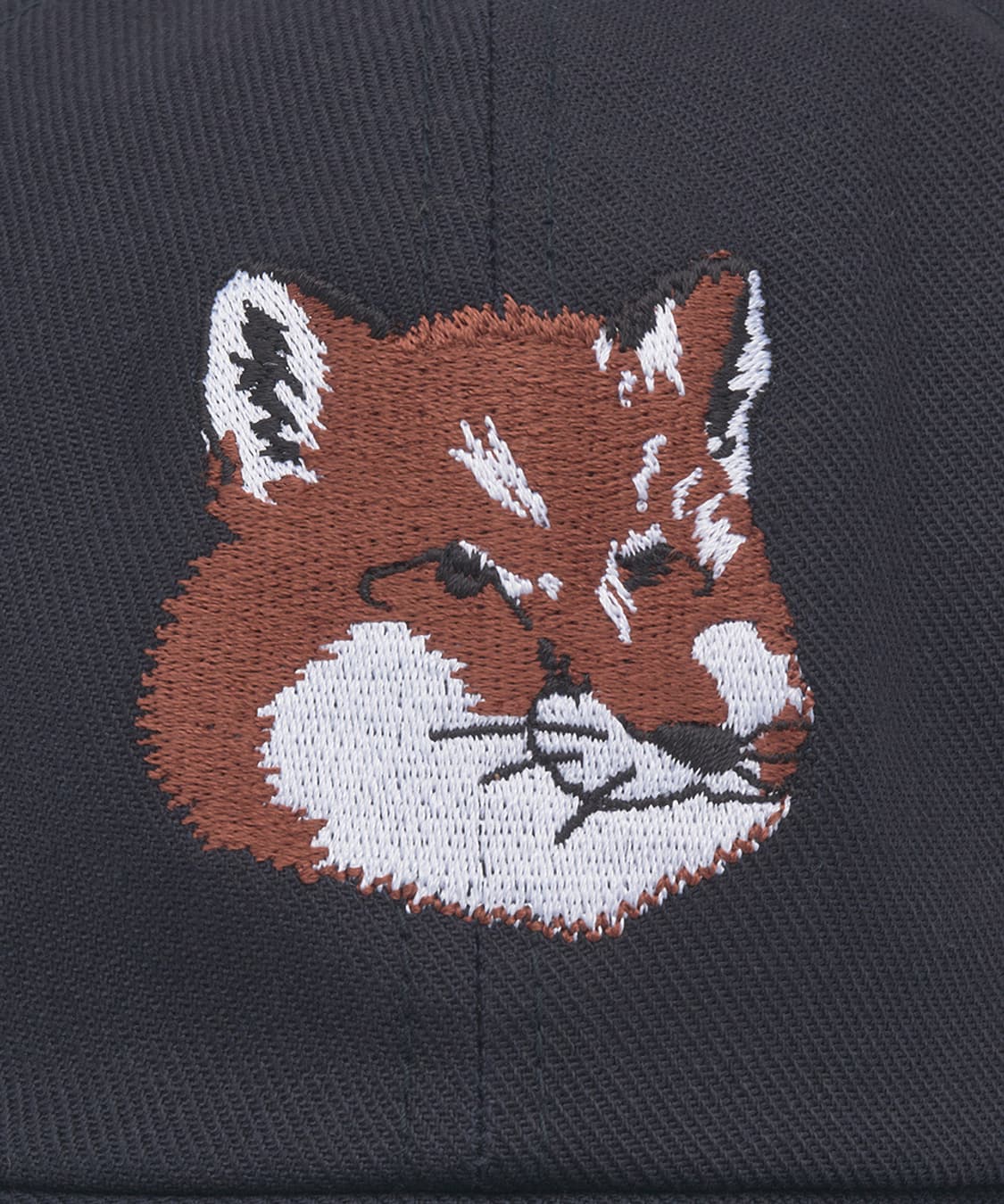 메종 키츠네 Maison Kitsuné 라지 폭스 헤드 볼캡 네이비 OS 상품이미지10