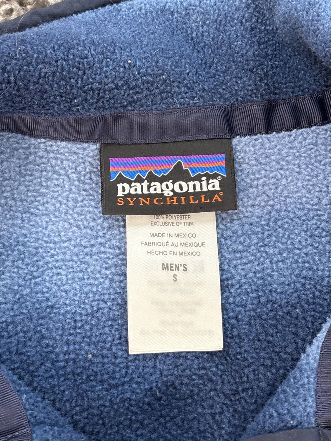 08FW 파타고니아 신칠라 스냅-T 인더스트리얼블루/네이비 멕시코 상품이미지3