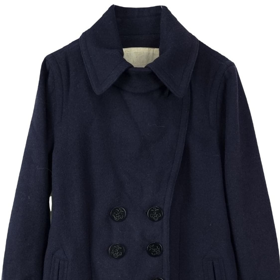 [데님앤서플라이] NAVY 밀리터 해군 모직 피코트 네이비 P01381 상품이미지4