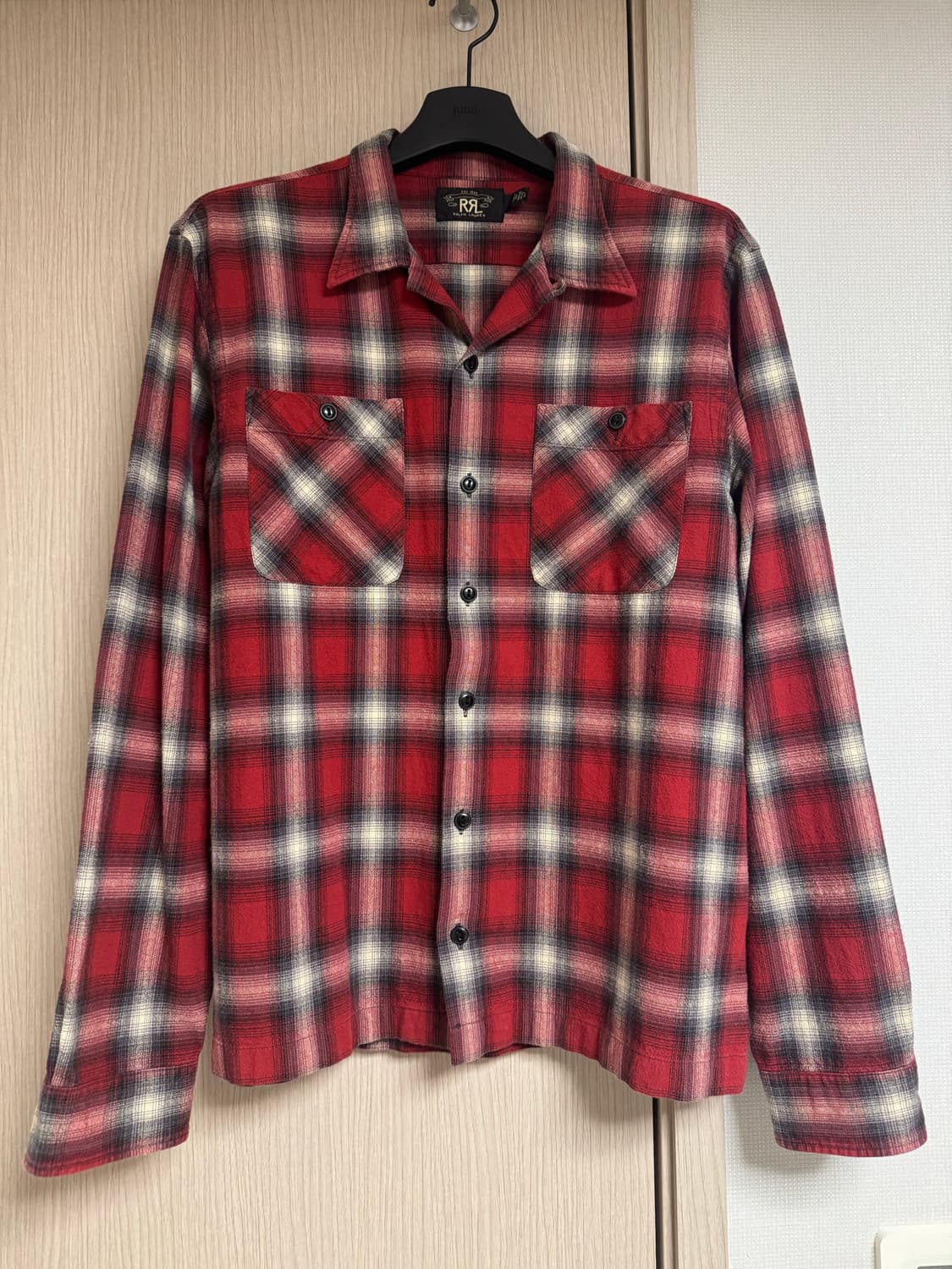 RRL 체크 플레이드 울셔츠 상품이미지1
