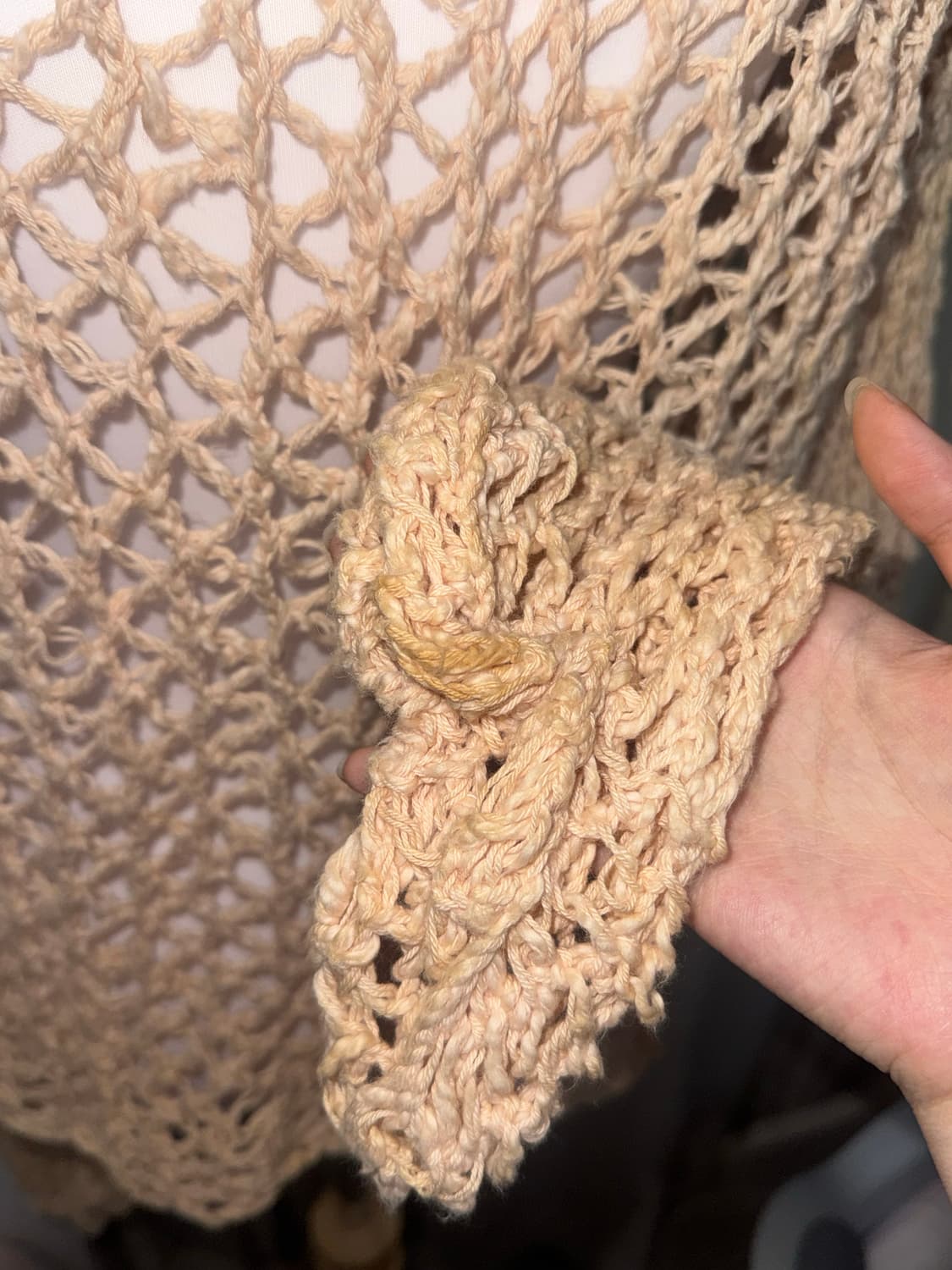 Netted knit cardigan  상품이미지4