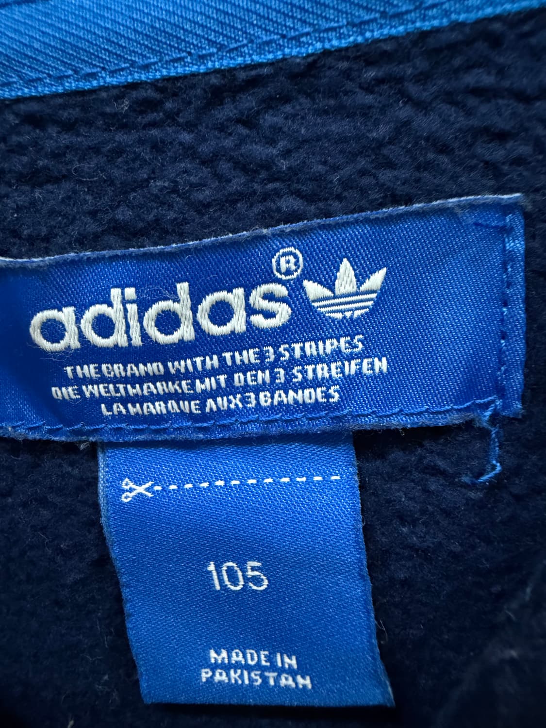 아디다스 빅로고 남빨 후드티 상품이미지2