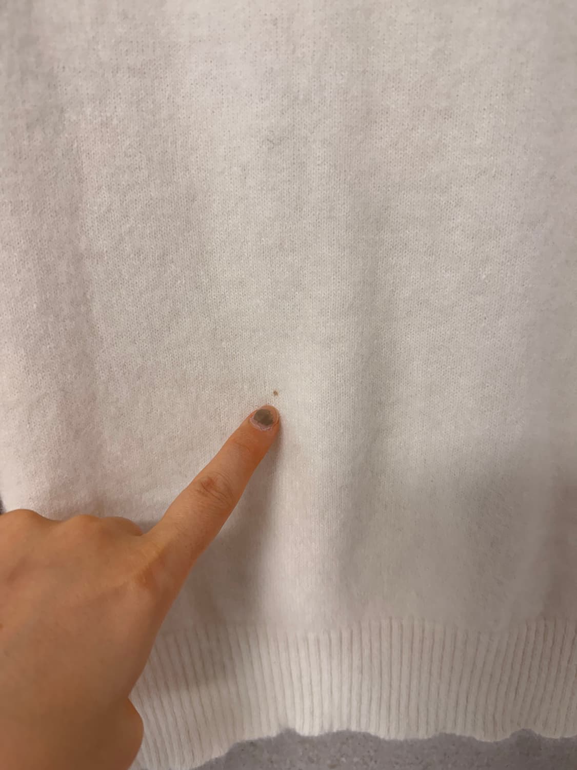 앙고라 브이넥 가디건 아이보리 상품이미지4