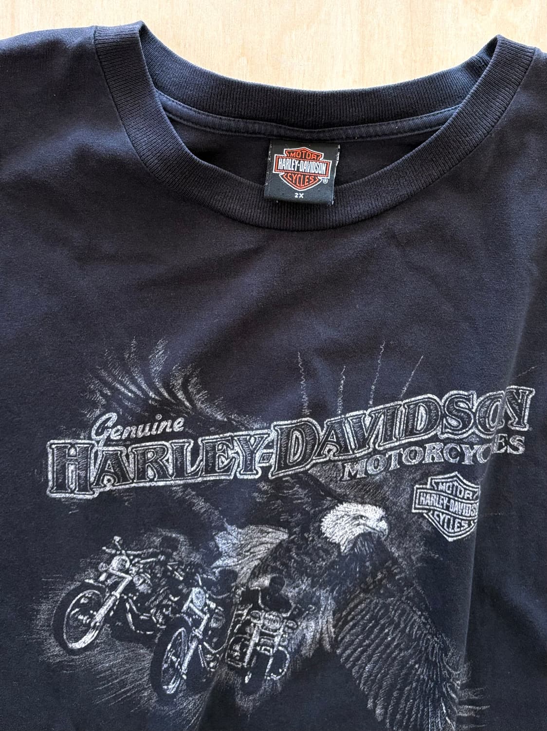 할리데이비슨 빈티지 그래픽 티셔츠 2X 상품이미지2