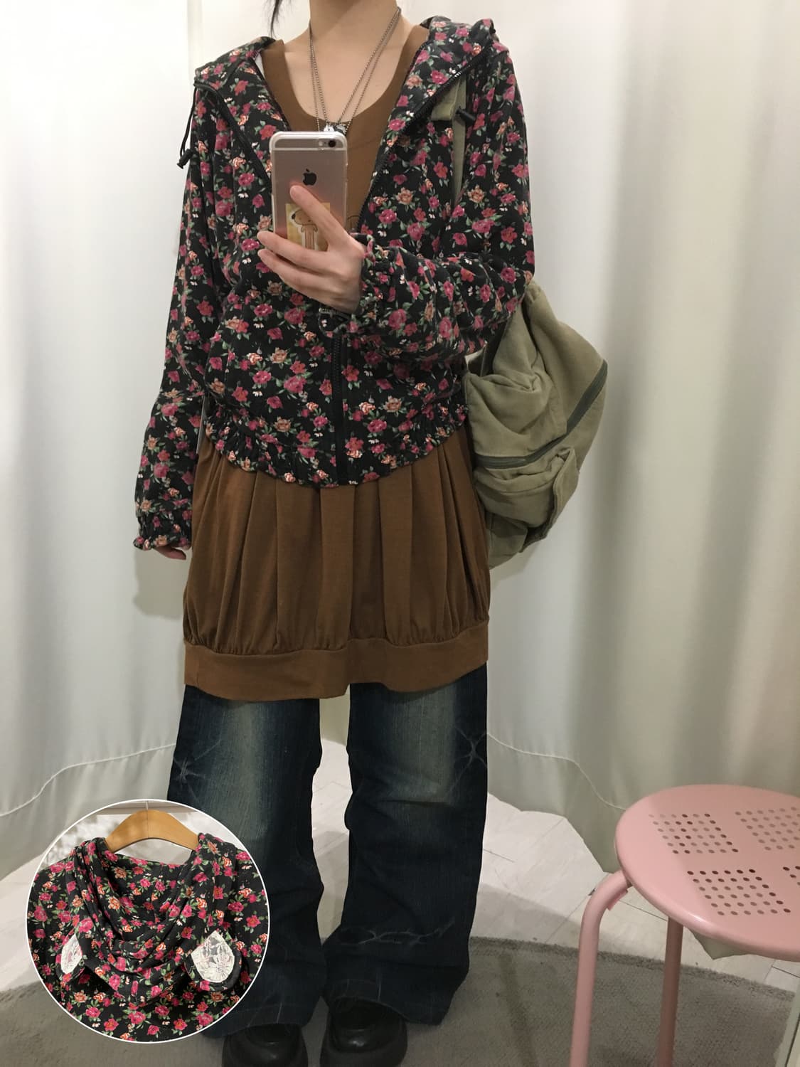 flower bear hoodie jk 상품이미지1