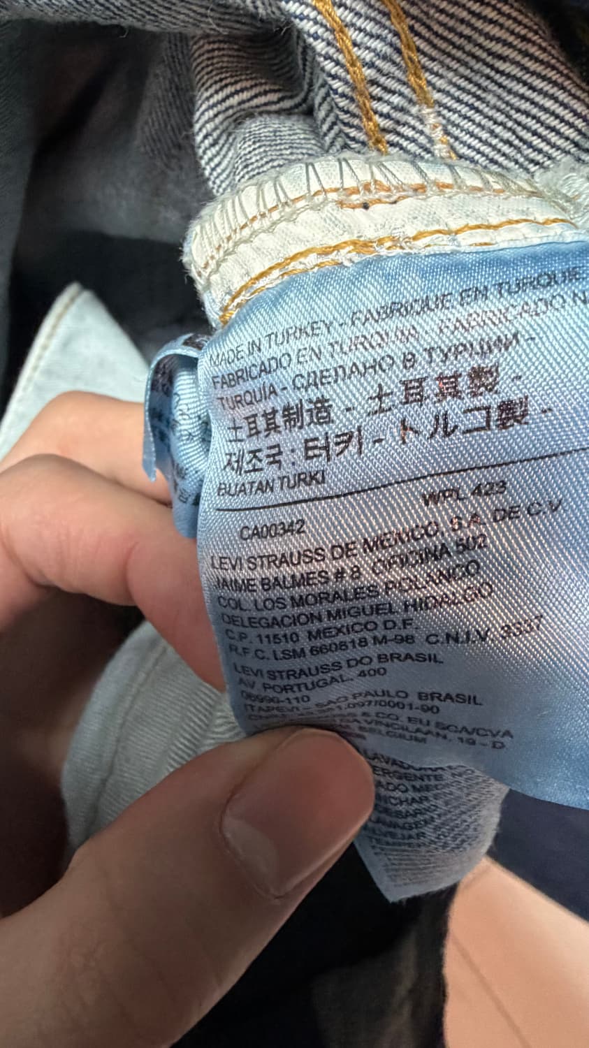 lvc 47501 콘밀 워싱 데님 [30*32] 상품이미지6