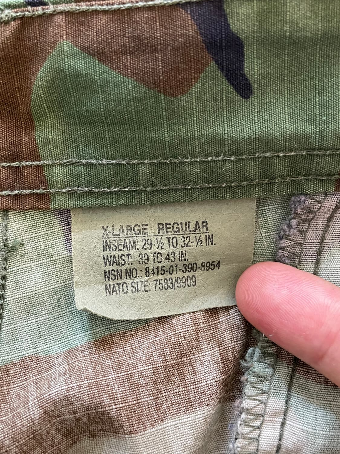 우드랜드 BDU 카고 팬츠바지 상품이미지2