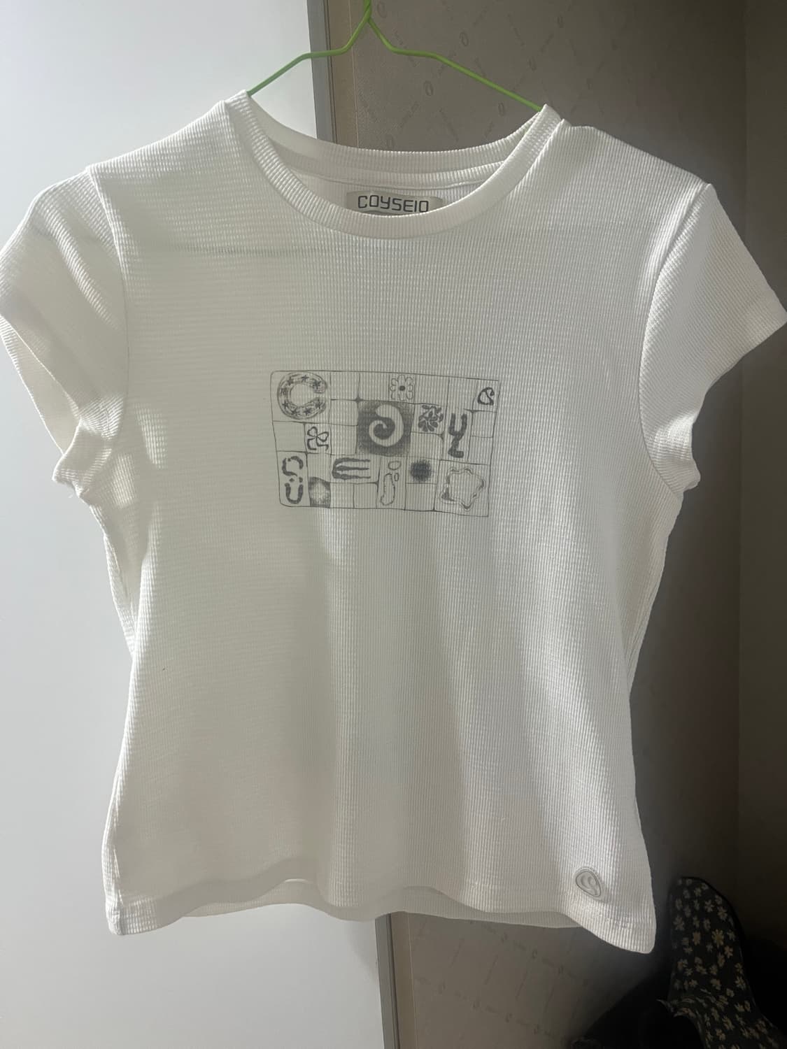 코이세이오 COY WAFFLE T-SHIRT IVORY 상품이미지3