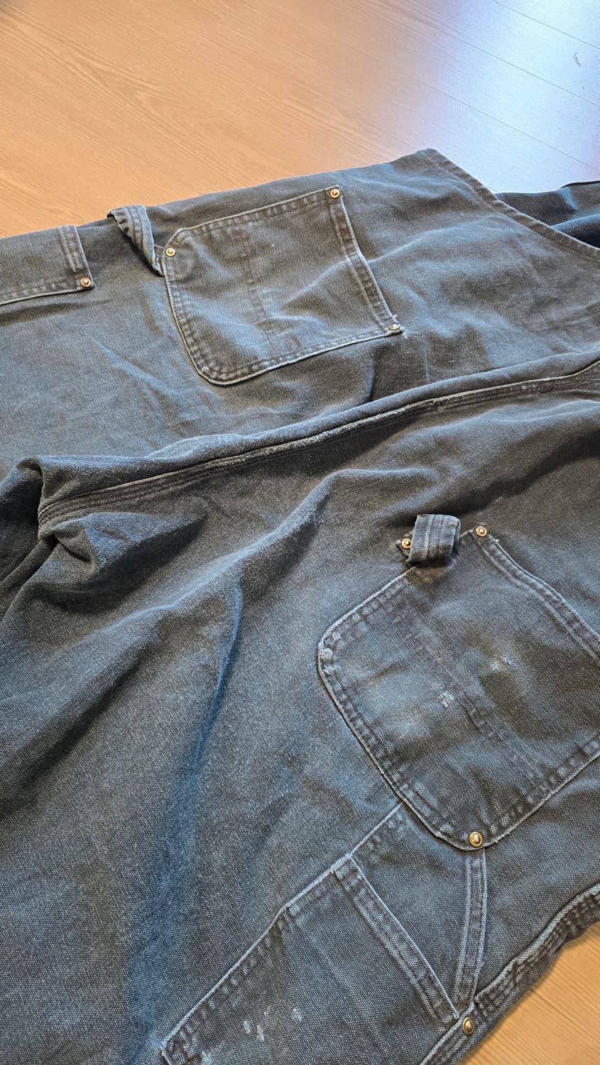 칼하트 오버롤 데님 바지 모스그린 상품이미지5