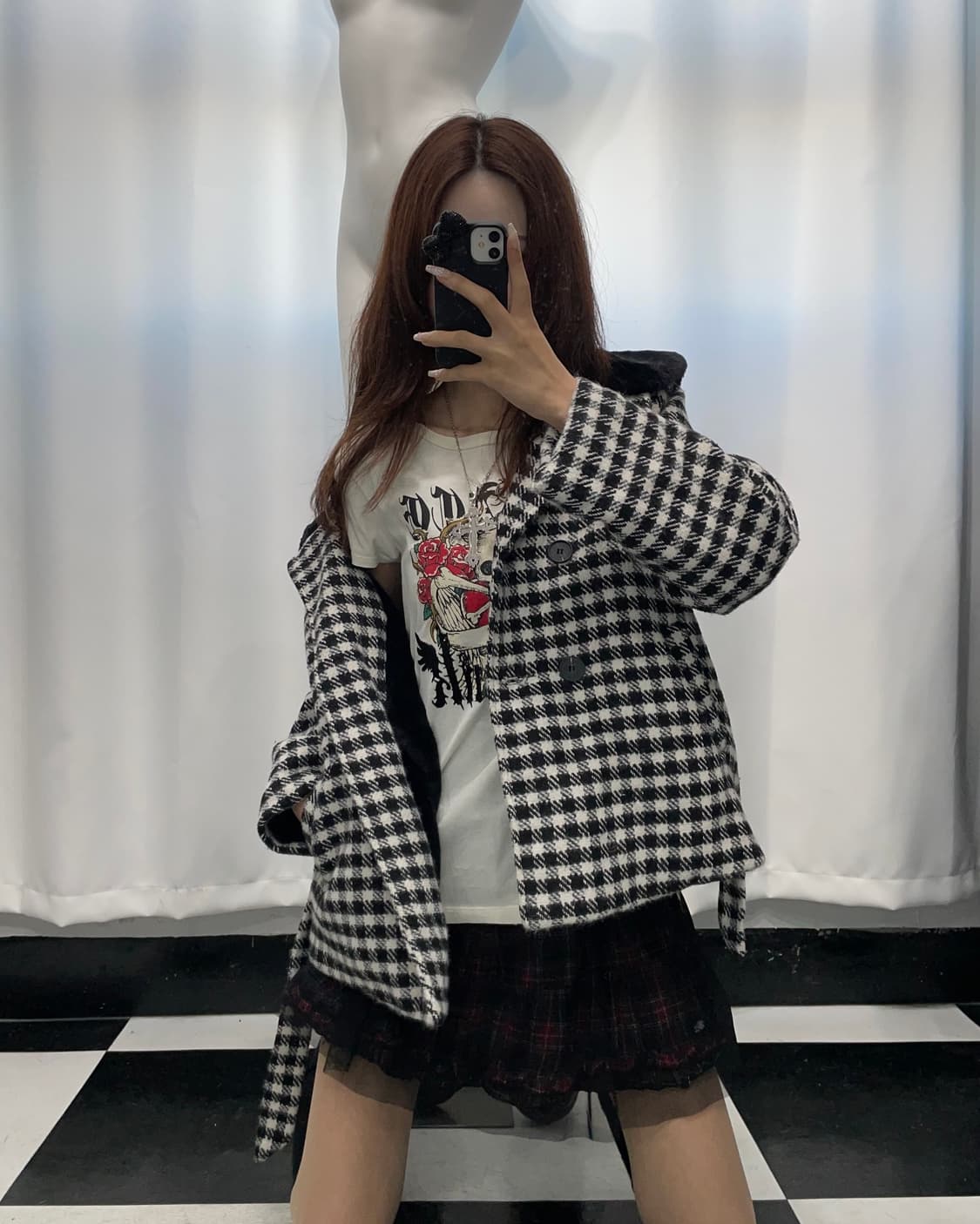 🎸체크 퍼 자켓🎸 상품이미지4