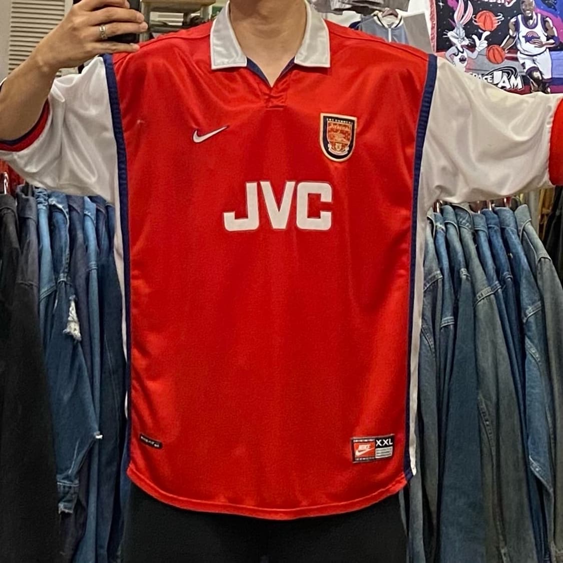 대장급레어 나이키 98년 아스날 베르캄프 홈 유니폼 상품이미지4