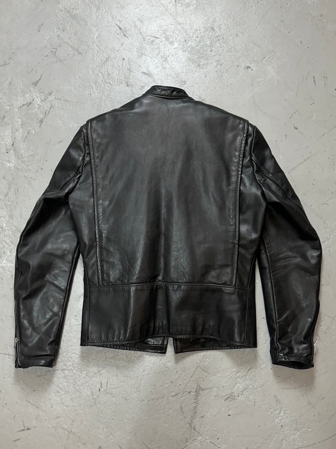 80's 브룩스 레더 카페레이서 자켓 빈티지 레더 자켓 상품이미지4