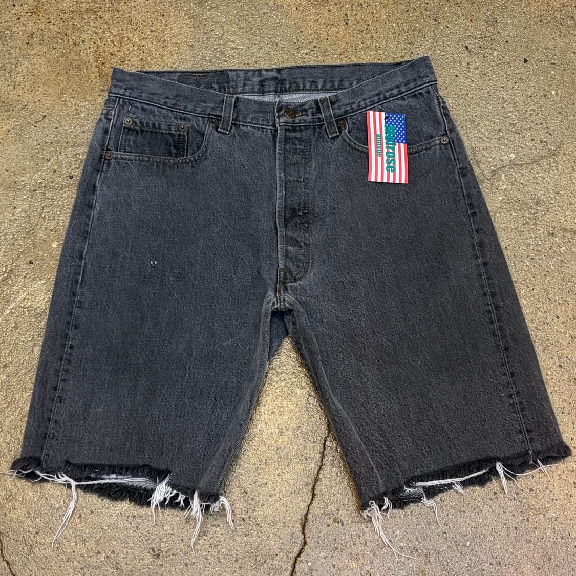90s Made in USA 빈티지 리바이스 501 블랙진 청반바지 상품이미지1