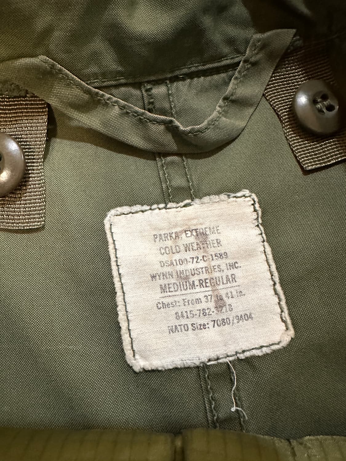 오리지널 M-65 피쉬테일 개파카 야상 M 상품이미지3