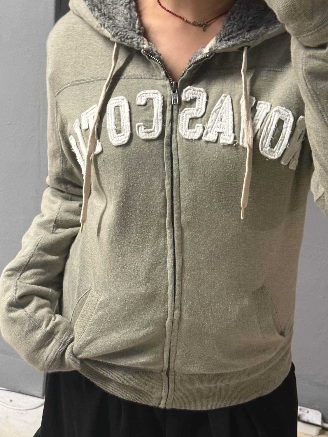 back number lettering hood zip-up 상품이미지3