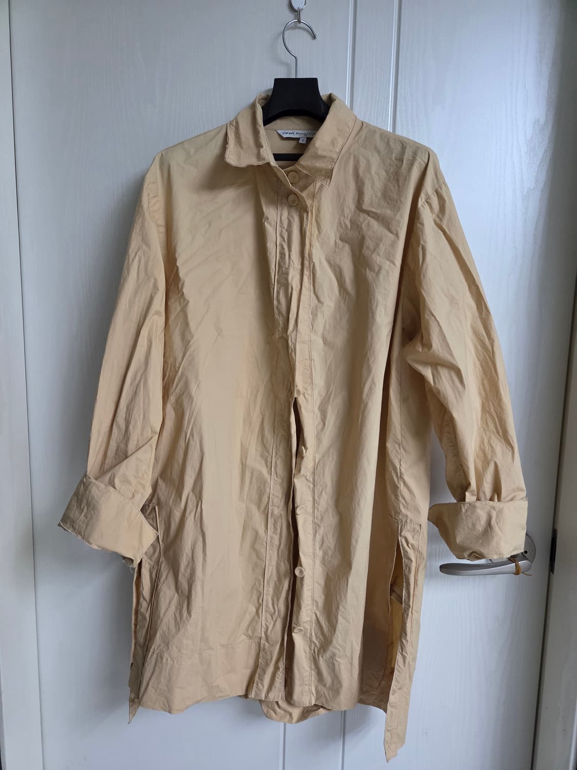 강진영 오브제 셔츠형 롱 블라우스 상품이미지1