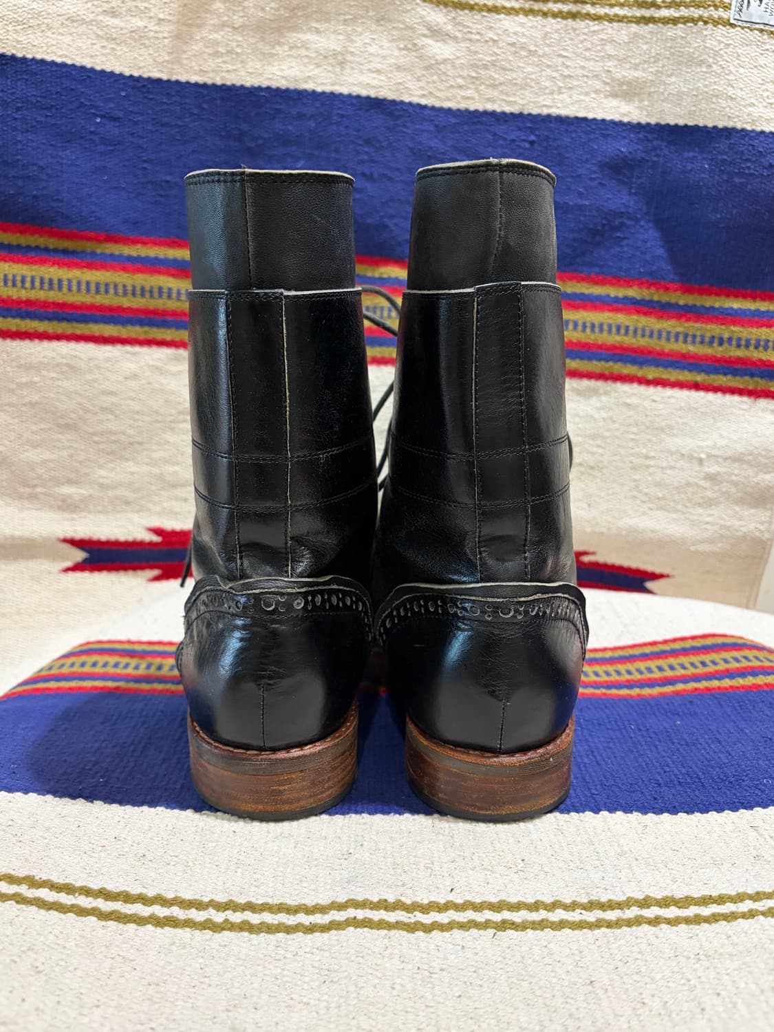 Western laceup boots / 웨스턴 레이스업 하이컷 부츠 상품이미지5