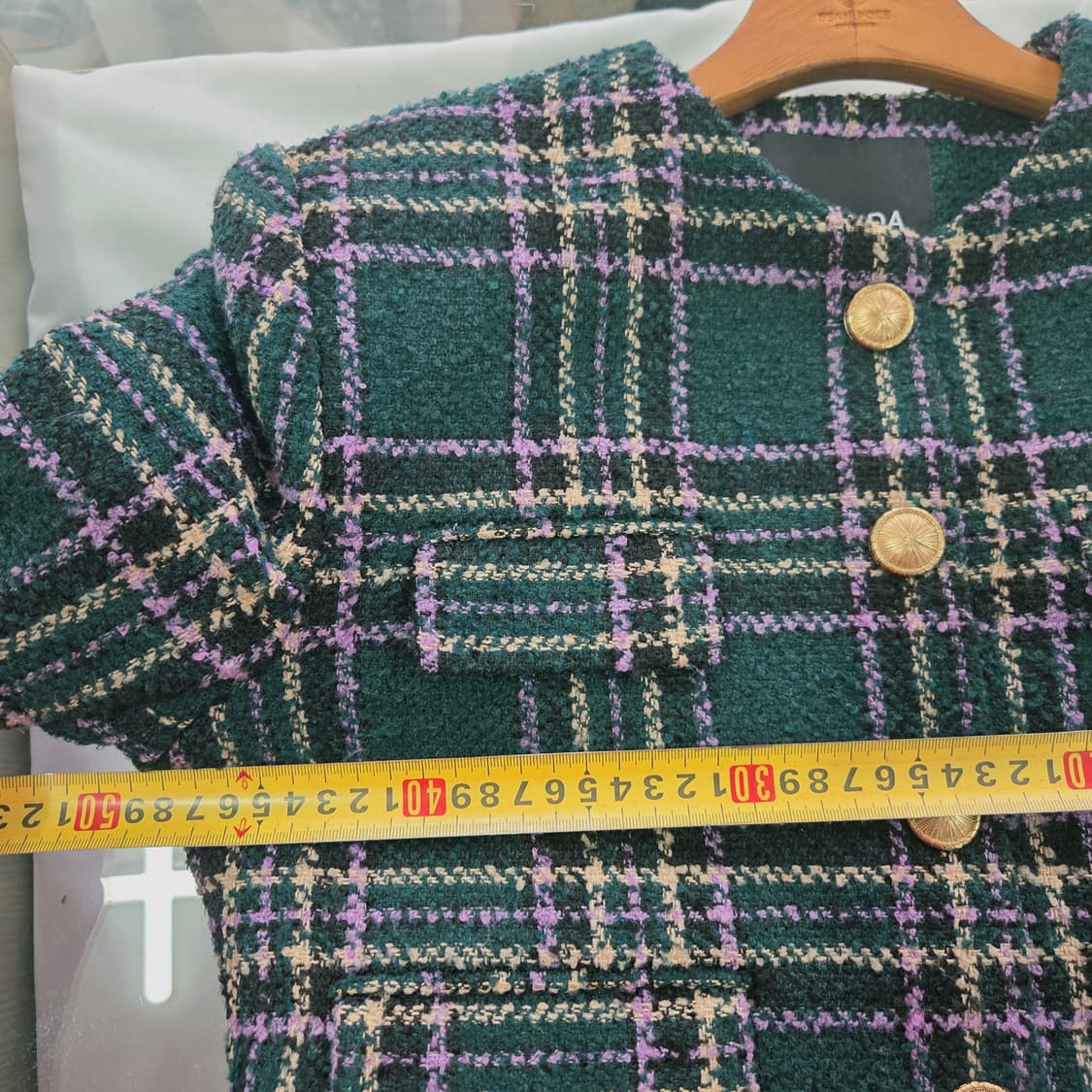 [VERANDA] 베란다 체크 트위드 크롭 자켓 여성 상품이미지5