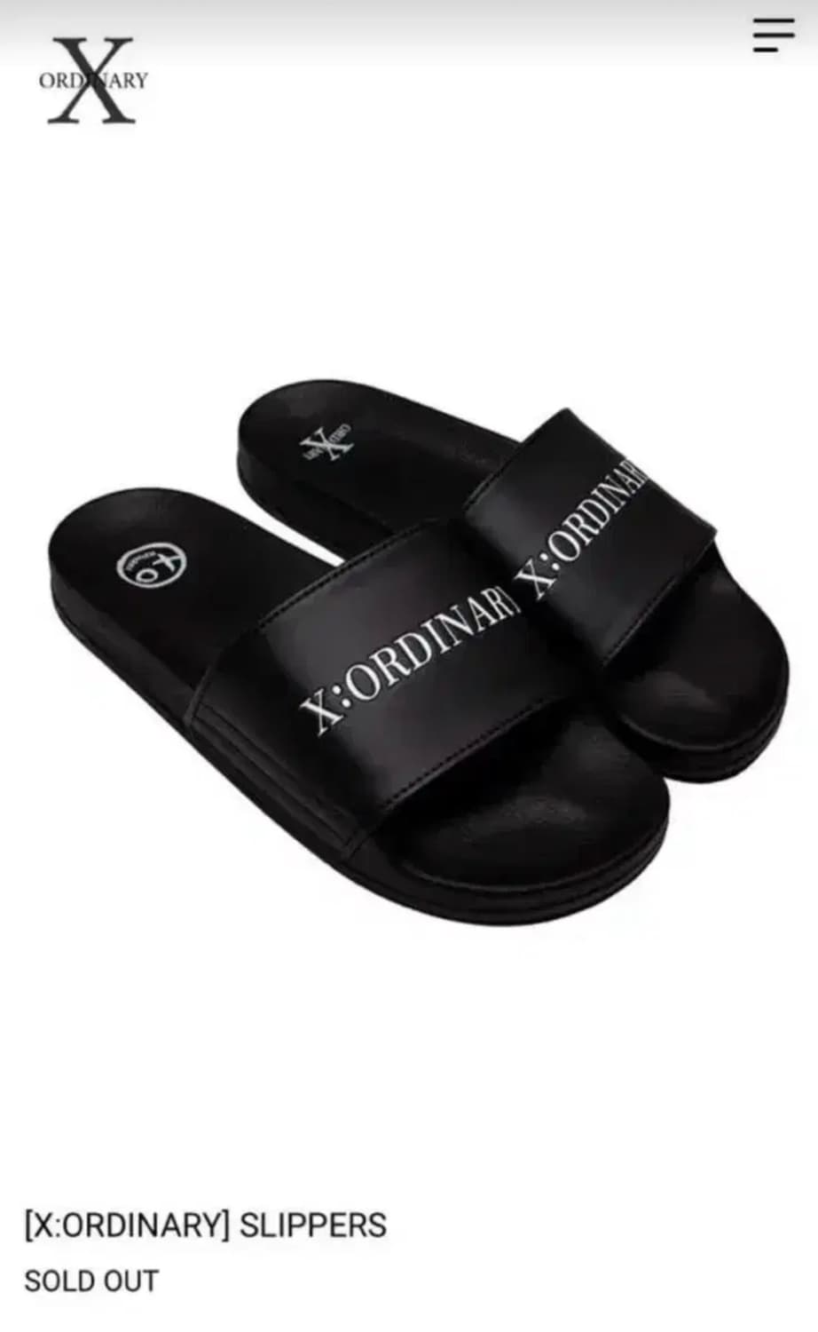 엑스오디너리 슬리퍼 8size 상품이미지1