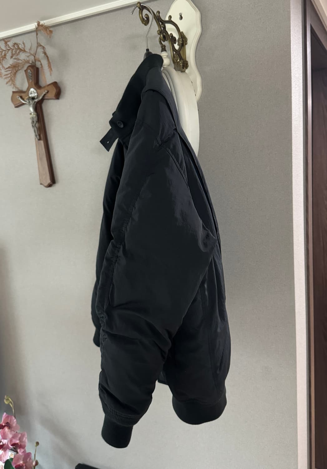 어나더오피스 레이어 블루종 오리털 패딩점퍼 3사이즈 판매 상품이미지4